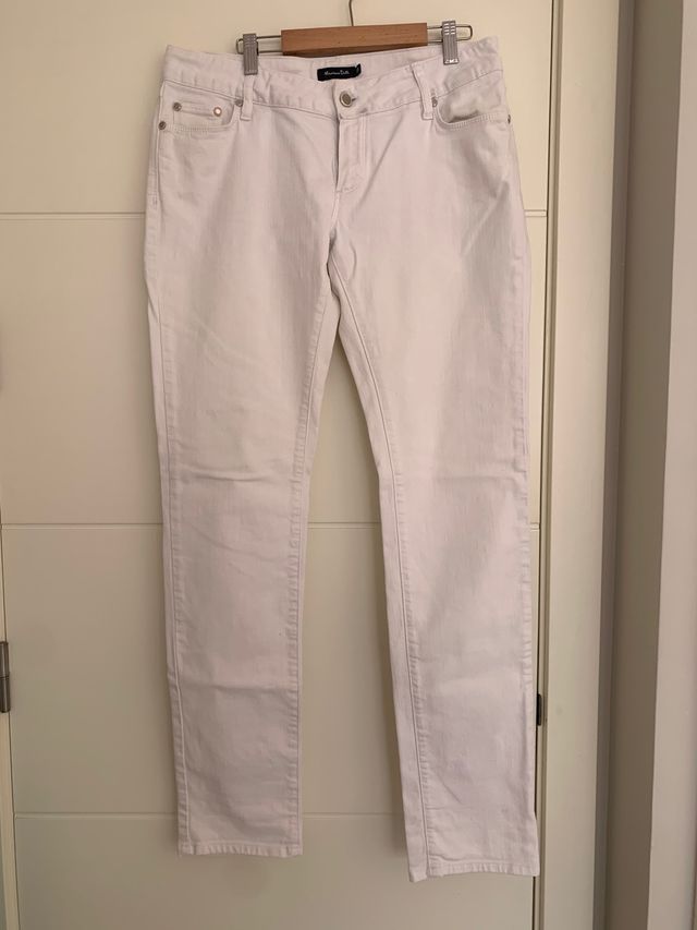 Pantalon blanco mujer vaquero