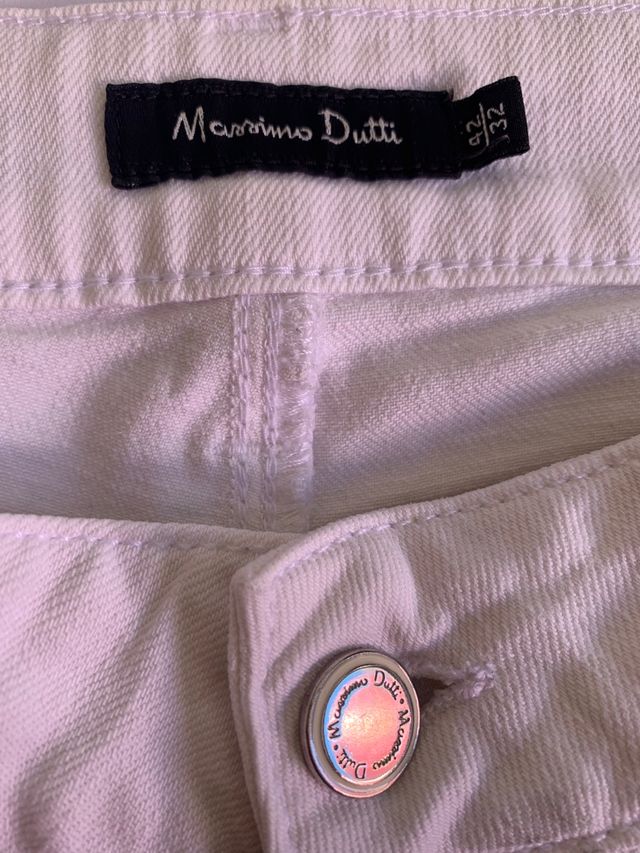 Pantalon blanco mujer vaquero