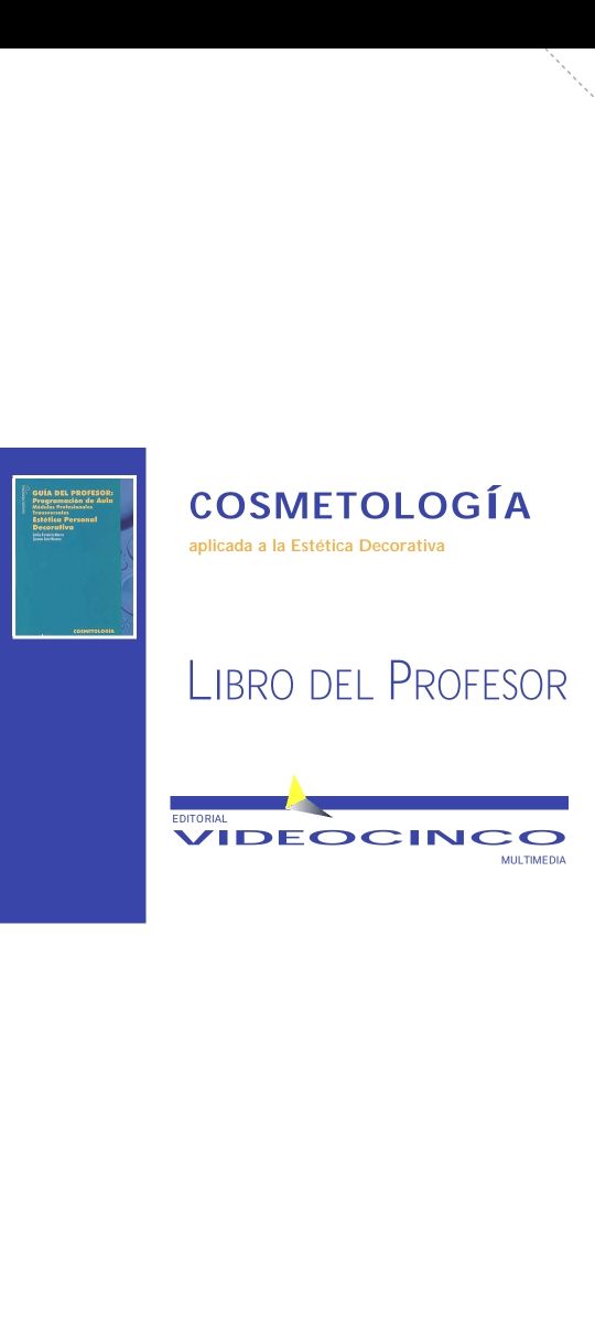 libro del profesor de cosmetologia videocinco 