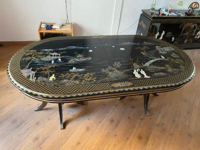 Juego de comedor chino de segunda mano por 1 EUR en Madrid en WALLAPOP