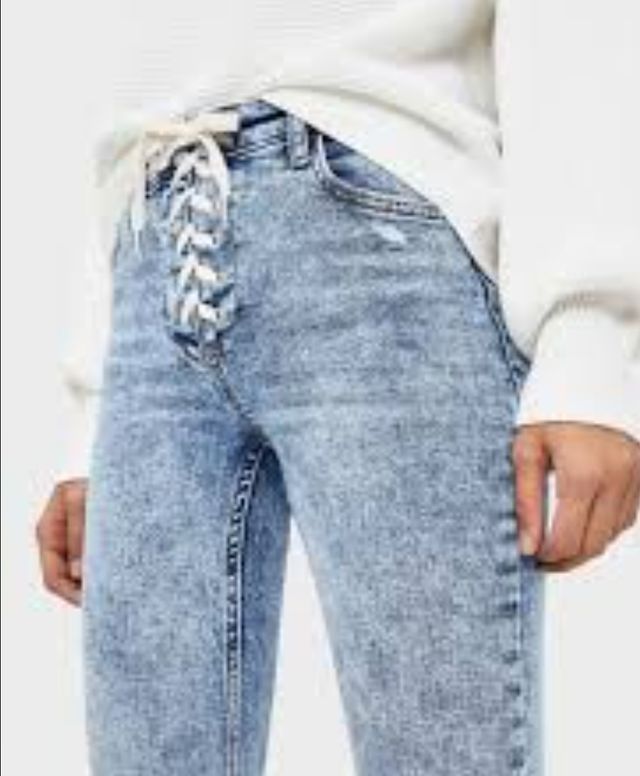 VAQUEROS NUEVOS pantalones PITILLO CORDÓN M 38