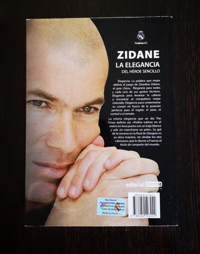 Libro del Real Madrid de Zinedine Zidane.