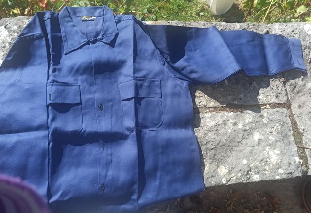Camisa trabajo azul