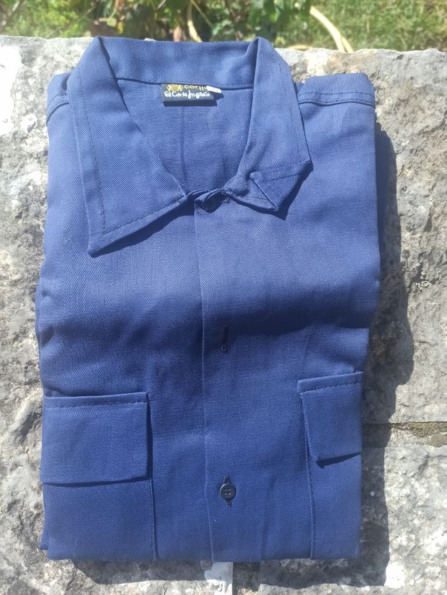 Camisa trabajo azul