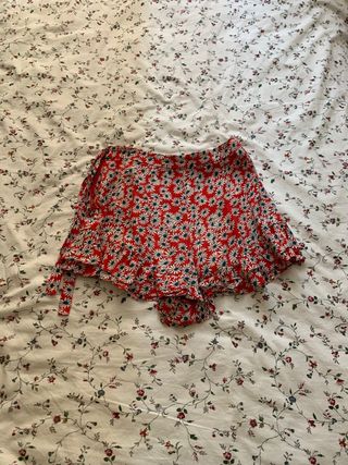 Mujer Falda Pantalón Flores Negro | Shorts \u0026 Bermudas ZARA \u003c Blog Be