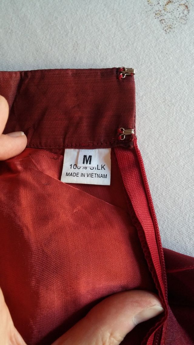 COMPLETO DI SETA INDIANA NUOVISSIMO