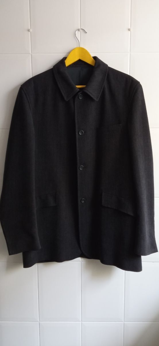 Traje hombre Unicen 48 azul con rayas beiges