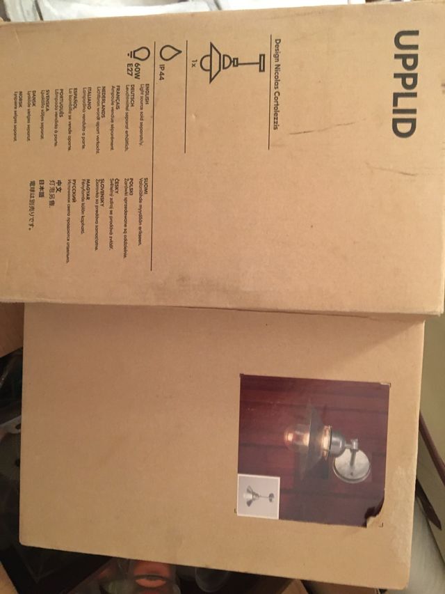 Lampara exterior Ikea nueva