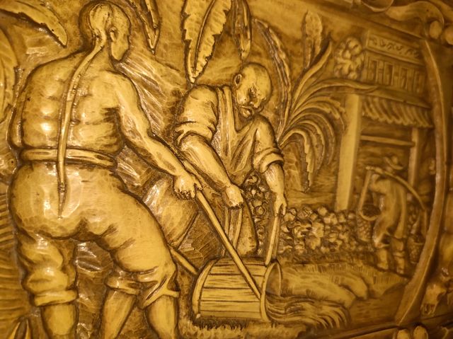 Cuadro madera perchero antigüedad