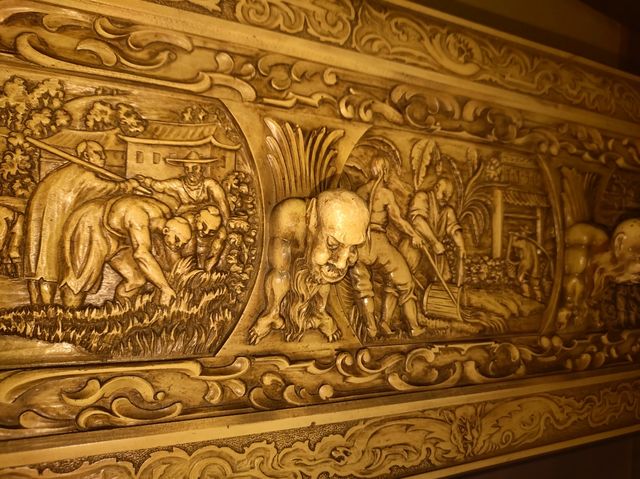 Cuadro madera perchero antigüedad