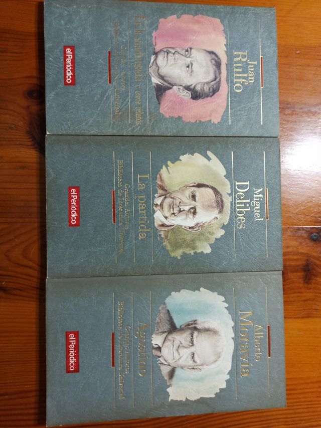 Colección 3 libros Delibes Rulfo y Moravia