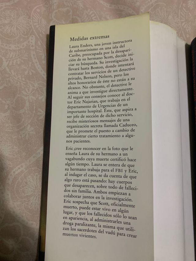 Libro de misterio "Medidas extremas"