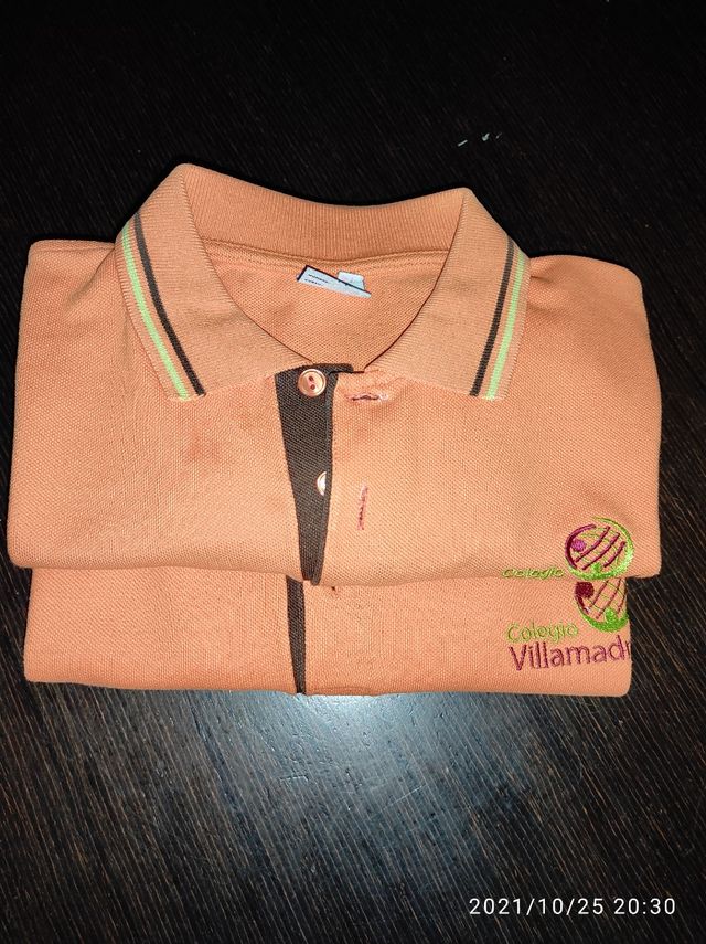 2 Polos colegio  VillaMadrid talla 14
