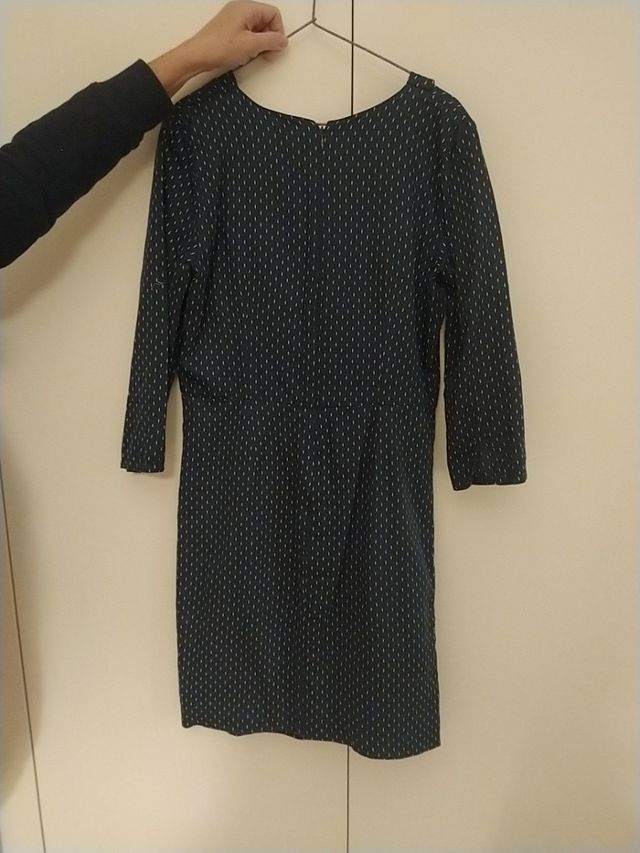 Vestido azul de entretiempo