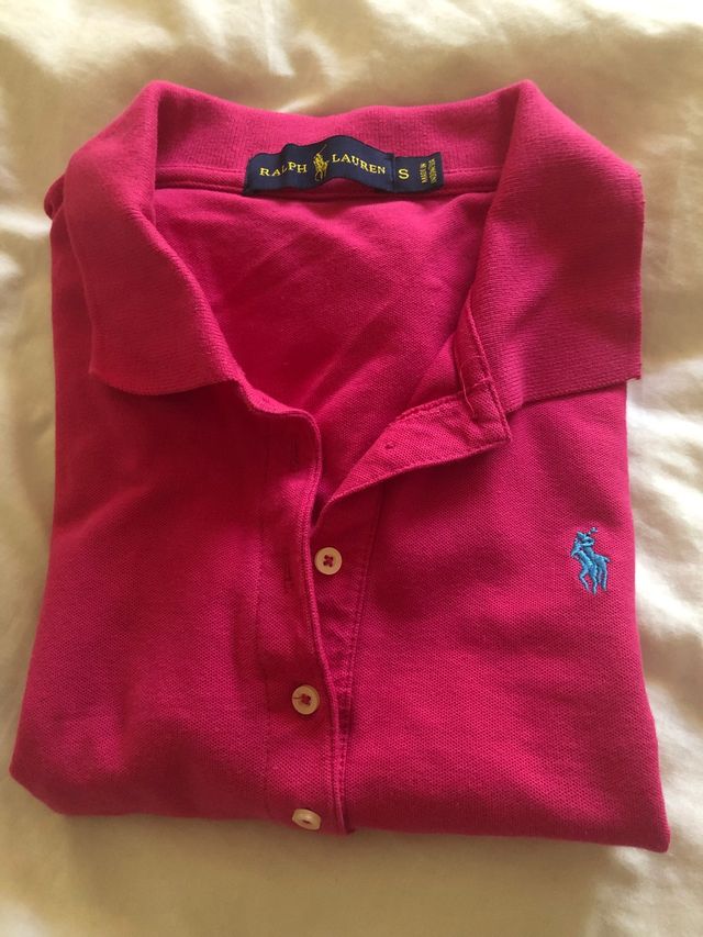 Precioso polo rosa fucsia S