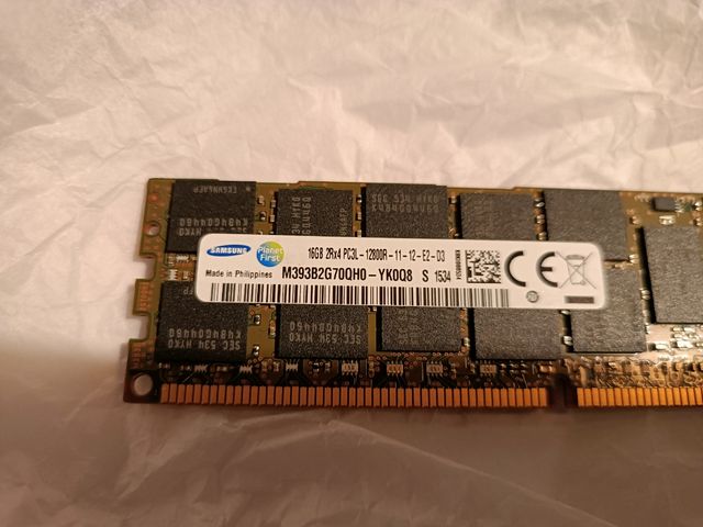 16 gb DDR3 ECC Samsung 12800R 1866 Mhz