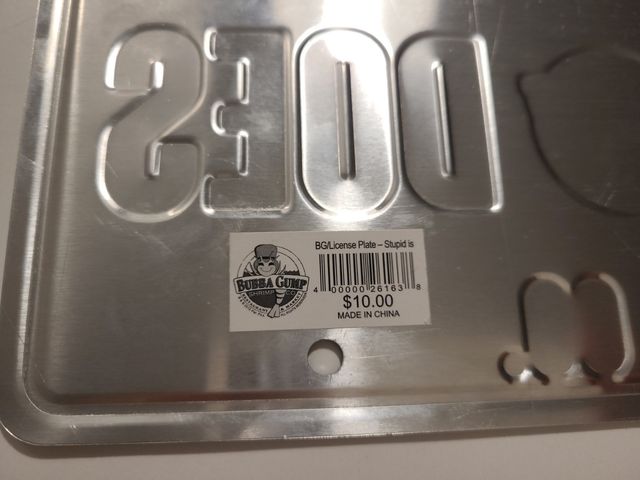 Forrest Gump - Placa metal