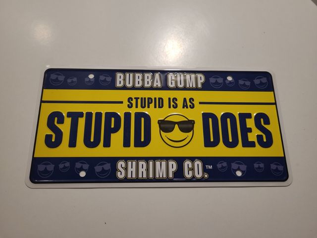 Forrest Gump - Placa metal