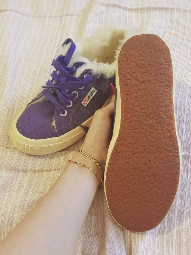 Superga con pelliccia