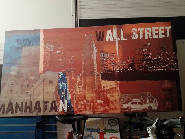 Cuadro Manhatan-Wall Street