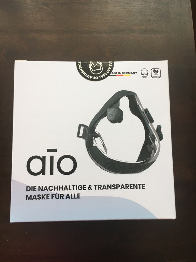 Mascarilla unisex rígida transparente adultos