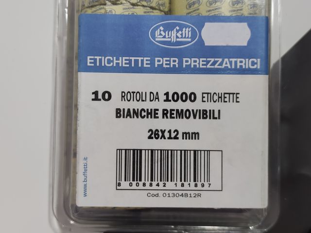 10000 Etichette Rimovibili Prezzi per Prezzatrice