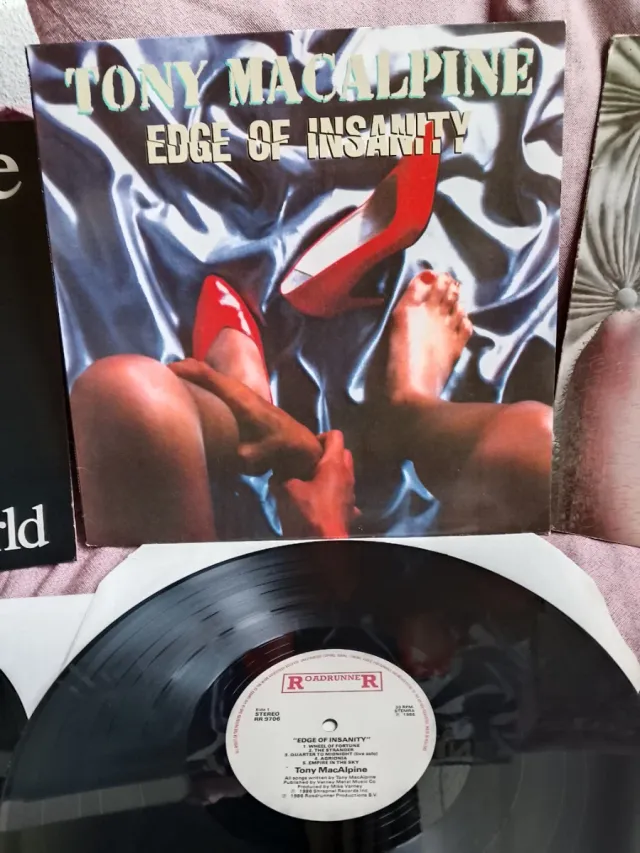 TONY MACALPINE edge of insanity / eyes of world LP