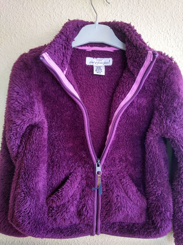 Forro polar morado niña 4-6 años