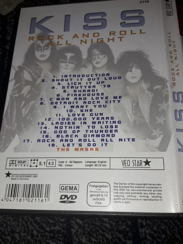 KISS Rock And Roll All Night (DVD)