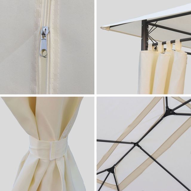 Carpa cenador 3x4m con cortinas nueva