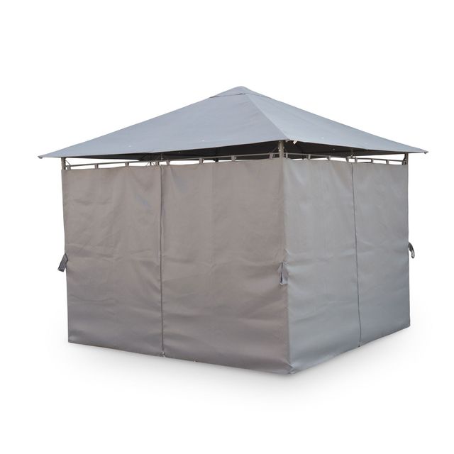 Carpa jardín con cortinas incluidas 3x3m nueva