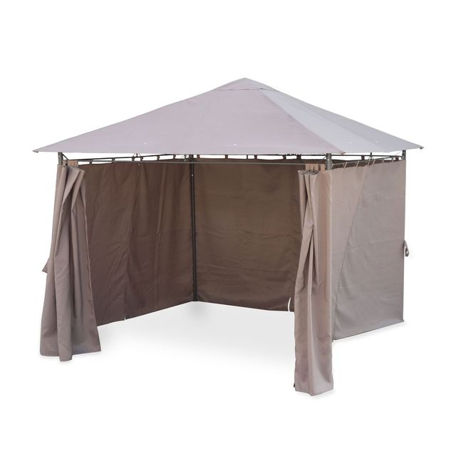 Carpa jardín con cortinas incluidas 3x3m nueva