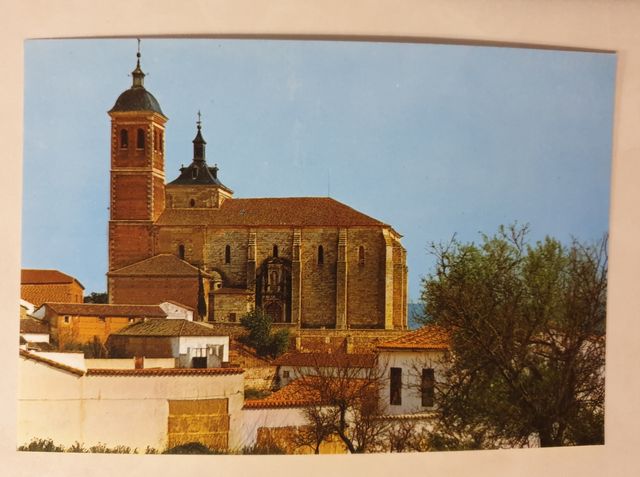 Postal con una Vista de Meco-Madrid