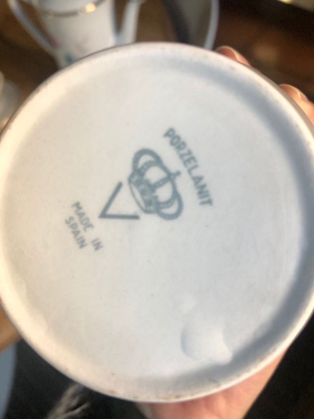 Conjunto de café em porcelana