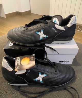 Botas futbol sala vintage munich de segunda mano por 20 EUR en Barcelona en  WALLAPOP