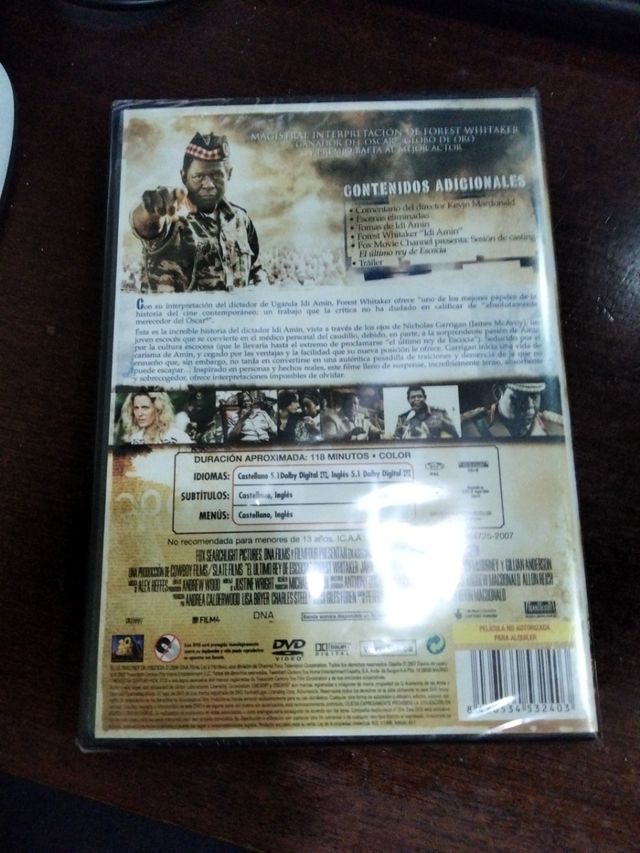 DVD El último rey de Escocia