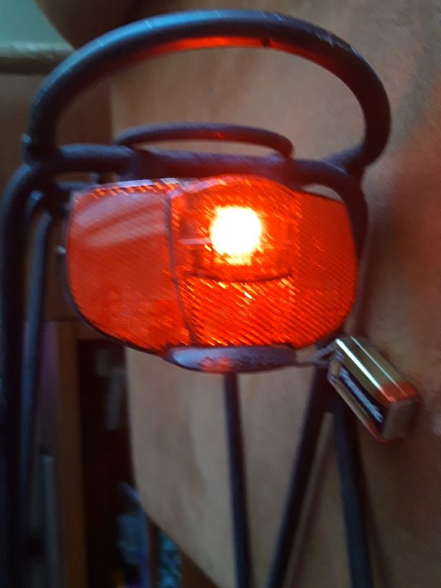 Transportin bicicleta con luz