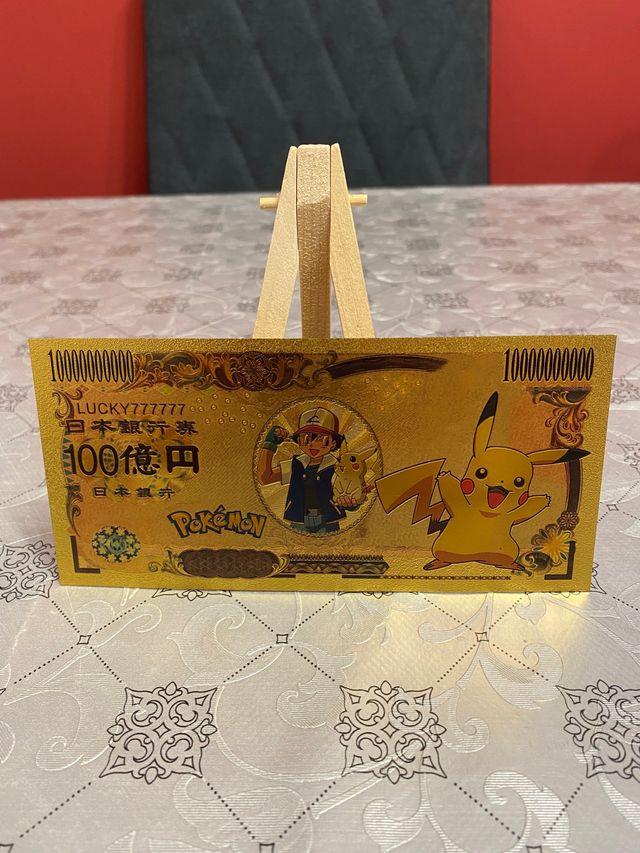 EXCLUSIVO BILLETE DE POKEMON. MODELO: PIKACHU