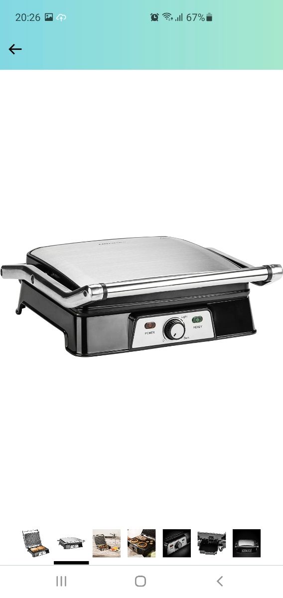 Ultratec - Parrilla de contacto 2 en 1 CG2000