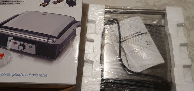 Ultratec - Parrilla de contacto 2 en 1 CG2000