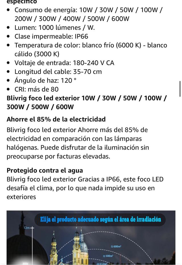 Nuevo. led exterior 10w bq
