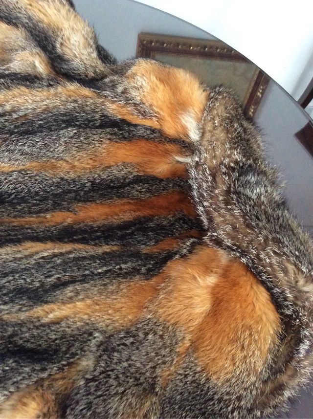 Abrigo piel de zorro