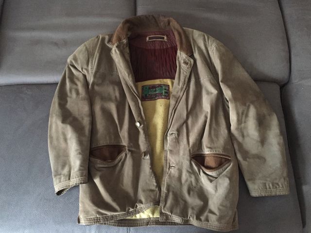 Giacca di pelle imbottita vintage