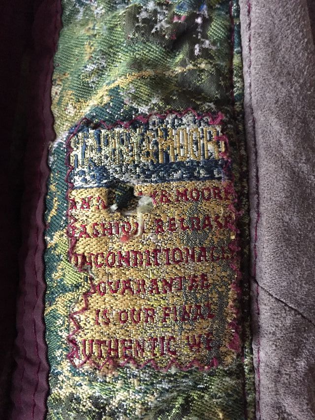 Giacca di pelle imbottita vintage