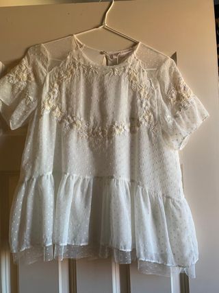 BLUSA PLUMETI ENTREDOSES - Crudo | ZARA España