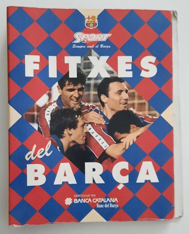 Album con fichas del Barça y firmas