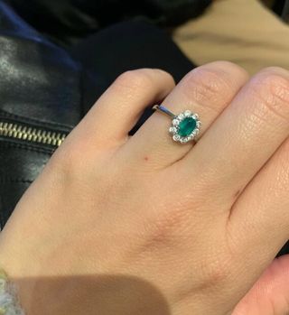 Anillo de compromiso diamante de segunda mano en Madrid en WALLAPOP