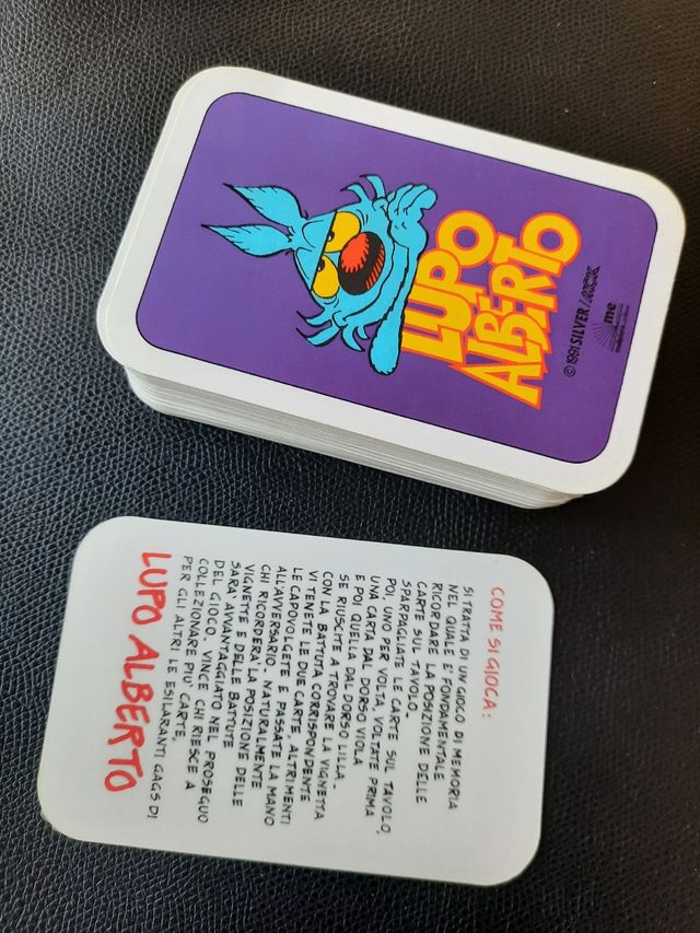 Lupo Alberto gioco da collezione A Carte Scoperte