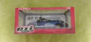 Norev - - NOREV - RENAULT MEGANE VAMPIRE Grise - 1/18° - Réf