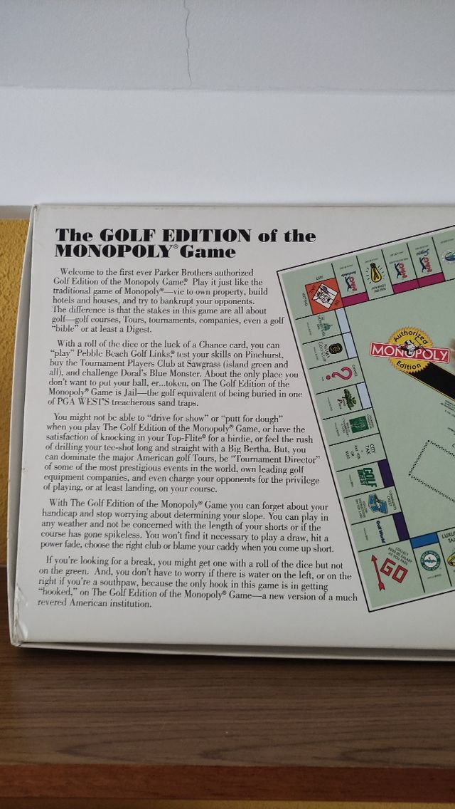 Monopoly edición golf
